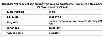 Giá Đô Vietcombank Chợ Đen 30/10