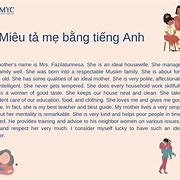 Mẹ Nói Bằng Tiếng Anh Là Gì